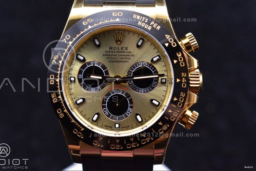 Rubber 116518 Edition Daytona Black Oysterflex 1:1 On Best BTF Strap V2 Diamonds SA4130 Dial 0120